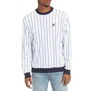 Fila Valencia Velour Crewneck Striped Top  Shirt 4